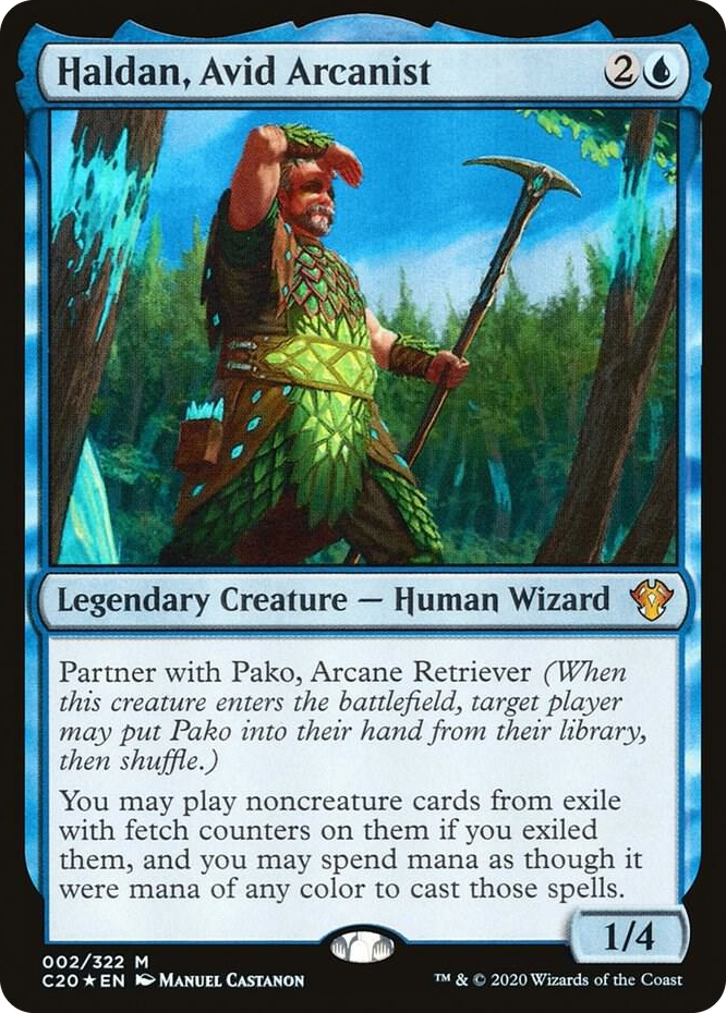 0002 Haldan, Avid Arcanist M Commander 2020