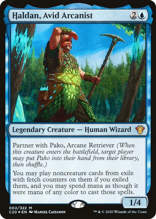 0002 Haldan, Avid Arcanist M Commander 2020