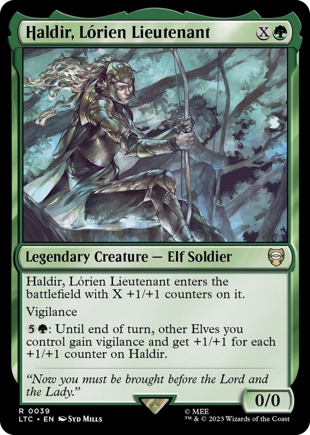 0039 Haldir, Lorien Lieutenant R Commander: The Lord of the Rings: Tales of Middle-earth