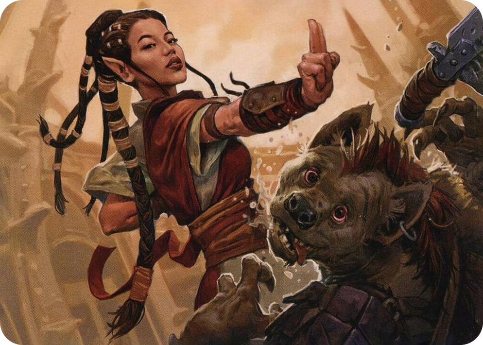 0028 Half-Elf Monk Art Card S Art Series: Adventures in the Forgotten Realms