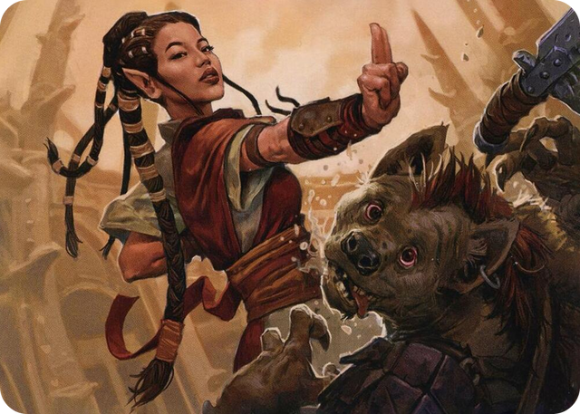 0028 Half-Elf Monk Art Card S Art Series: Adventures in the Forgotten Realms
