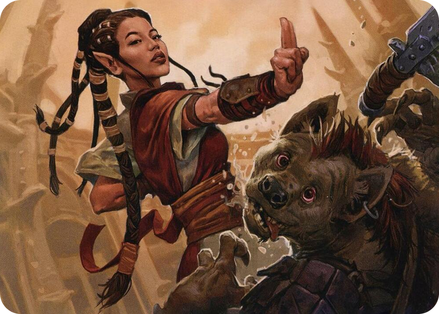 0028 Half-Elf Monk Art Card S Art Series: Adventures in the Forgotten Realms