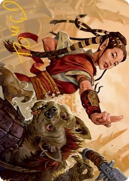 0028 Half-Elf Monk Art Card (Gold-Stamped Signature) S Art Series: Adventures in the Forgotten Realms