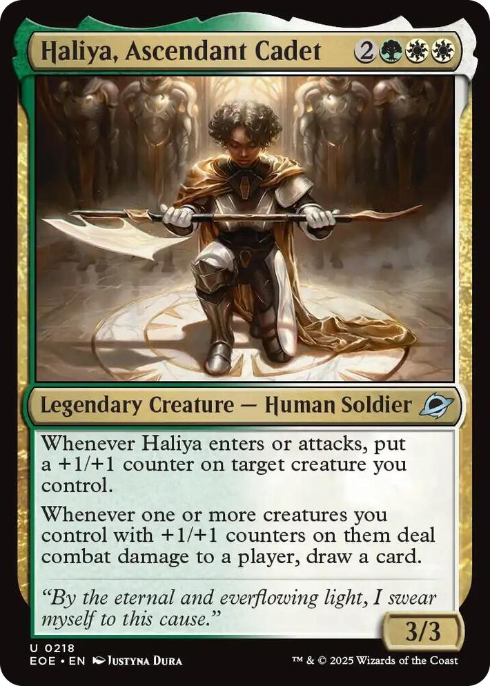 0218 Haliya, Ascendant Cadet U Edge of Eternities