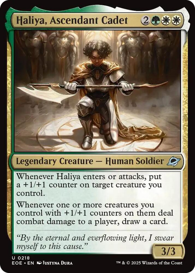 0218 Haliya, Ascendant Cadet U Edge of Eternities