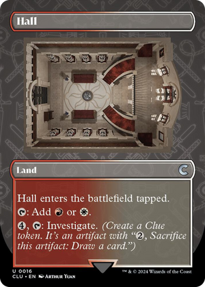 0016 Hall (Borderless) U Ravnica: Clue Edition