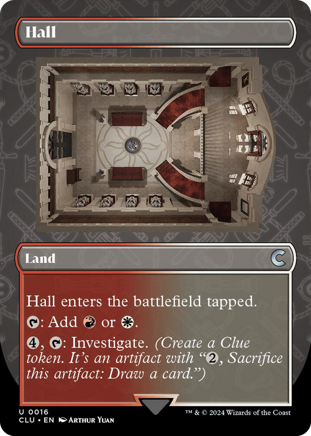 0016 Hall (Borderless) U Ravnica: Clue Edition