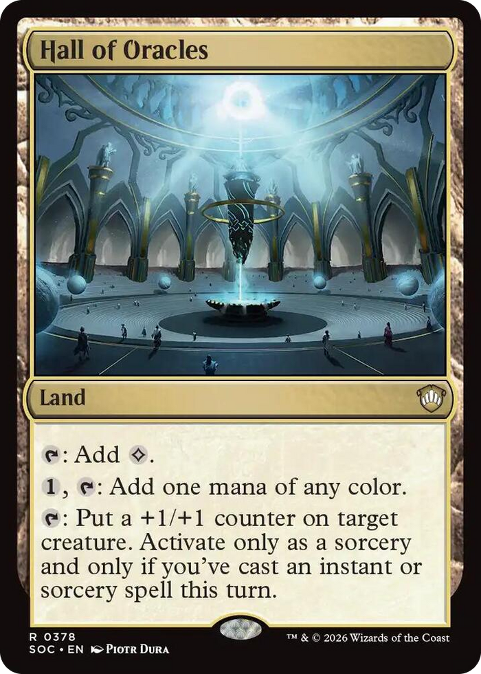 Hall of Oracles #378 R - Commander: Secrets of Strixhaven Pokemon card