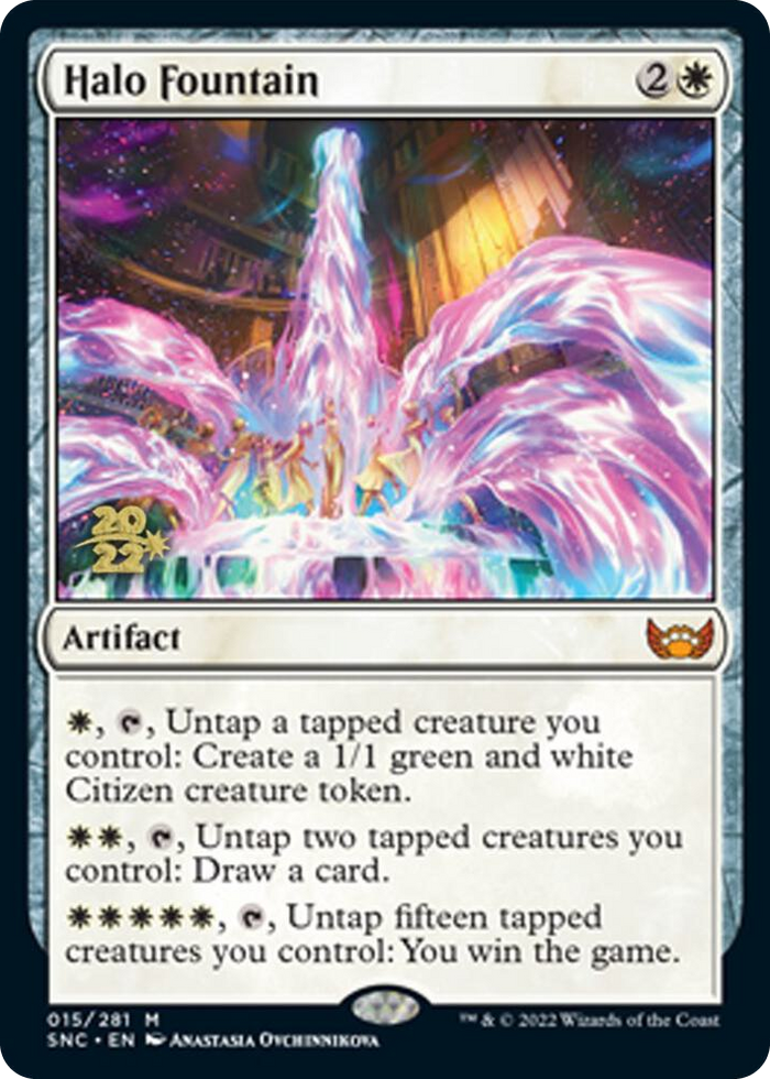 Halo Fountain #15 M - Prerelease Cards Pokemon card