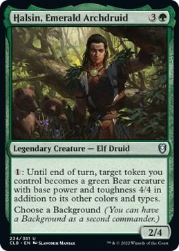 0234 Halsin, Emerald Archdruid U Commander Legends: Battle for Baldur's Gate