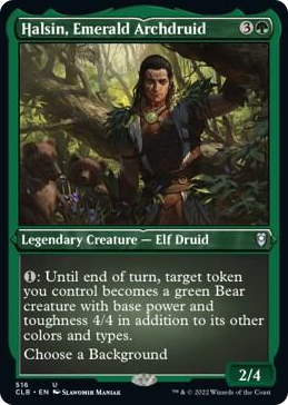0516 Halsin, Emerald Archdruid (Foil Etched) U Commander Legends: Battle for Baldur's Gate