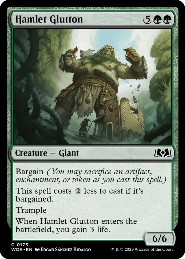 0173 Hamlet Glutton C Wilds of Eldraine