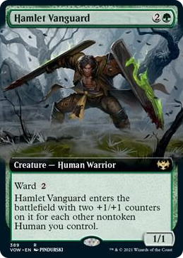 0389 Hamlet Vanguard (Extended Art) R Innistrad: Crimson Vow