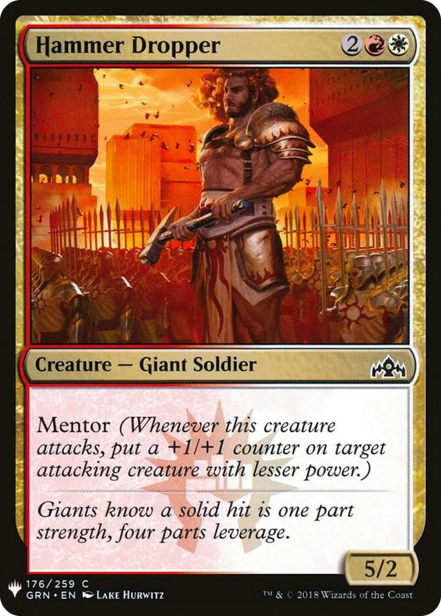 0176 Hammer Dropper C The List Reprints