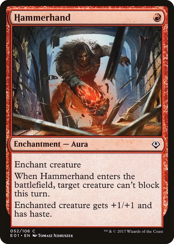 Hammerhand #52 C - Archenemy: Nicol Bolas Pokemon card
