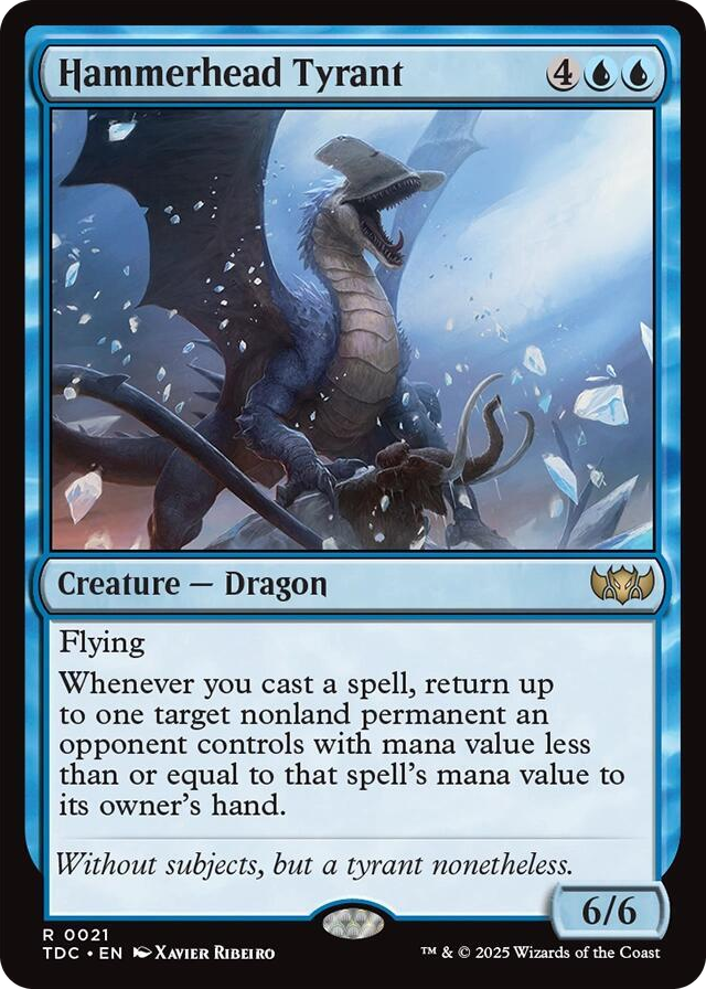 Hammerhead Tyrant #21 R - Commander: Tarkir: Dragonstorm Pokemon card