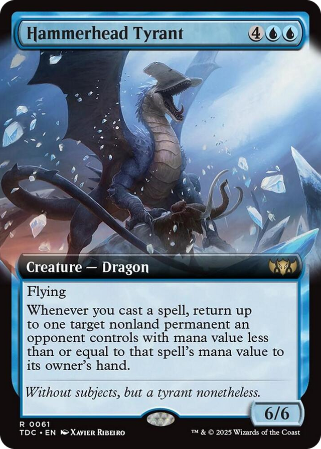 0061 Hammerhead Tyrant (Extended Art) R Commander: Tarkir: Dragonstorm