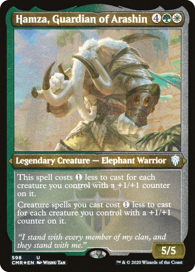 0598 Hamza, Guardian of Arashin (Foil Etched) U Commander Legends