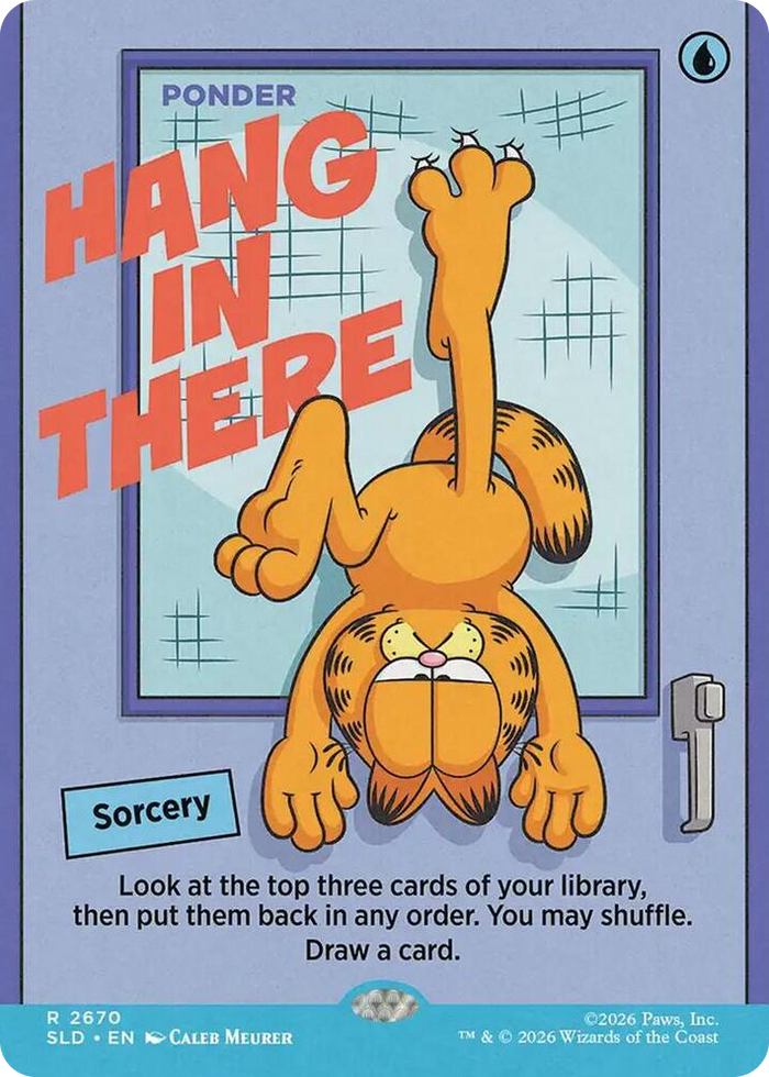 Hang In There - Ponder #2670 R - Secret Lair Drop Series Pokemon card