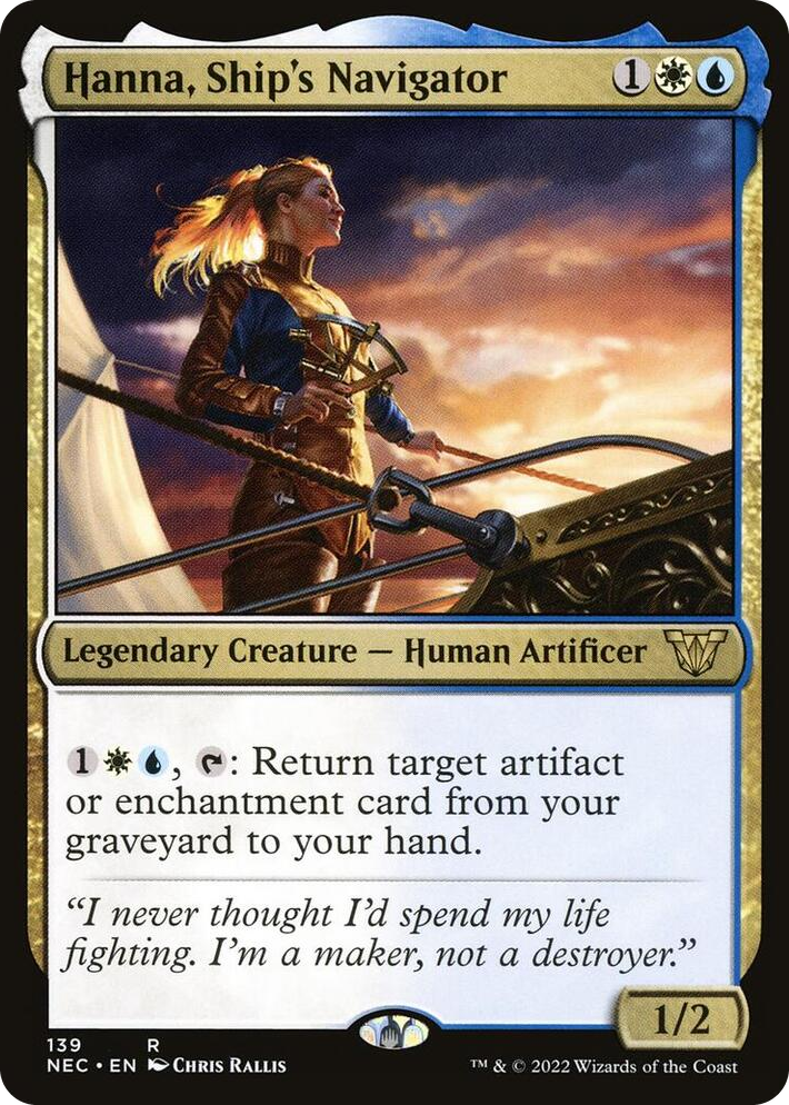 0139 Hanna, Ship's Navigator R Commander: Kamigawa: Neon Dynasty