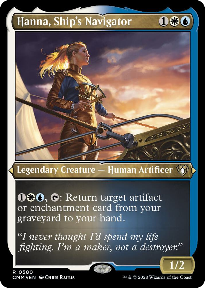 0580 Hanna, Ship's Navigator (Foil Etched) R Commander Masters