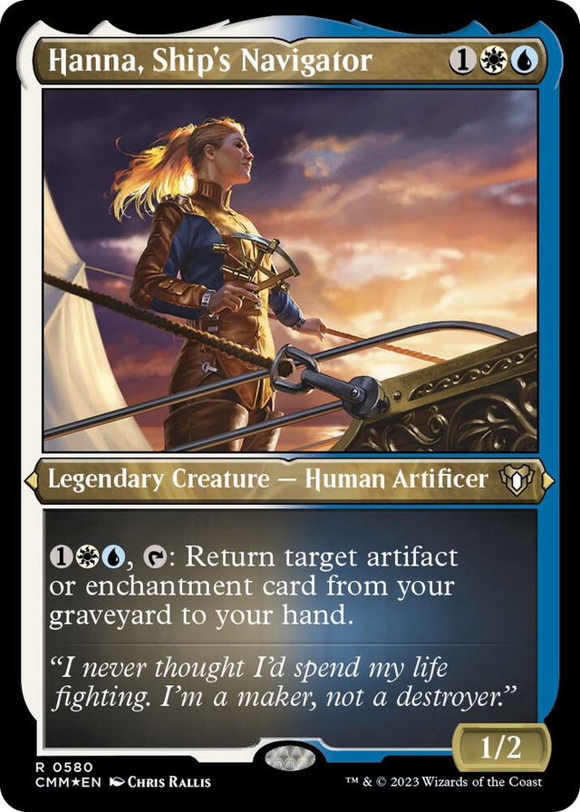 0580 Hanna, Ship's Navigator (Foil Etched) R Commander Masters