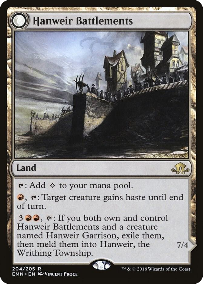 Hanweir Battlements #204 R - Eldritch Moon Pokemon card