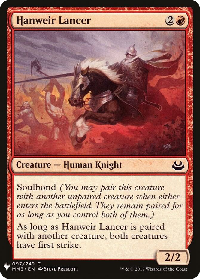 0097 Hanweir Lancer C The List Reprints