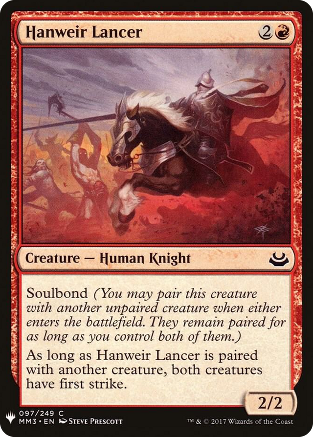 0097 Hanweir Lancer C The List Reprints