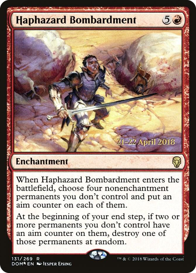 0131 Haphazard Bombardment R Prerelease Cards