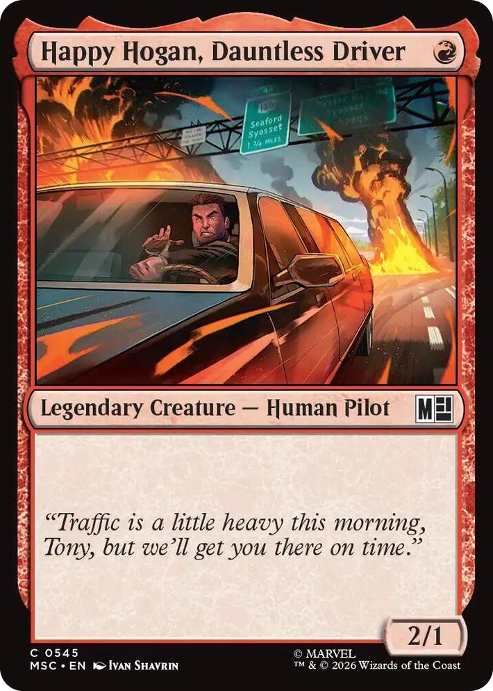 0545 Happy Hogan, Dauntless Driver (0545) C Commander: Marvel Super Heroes