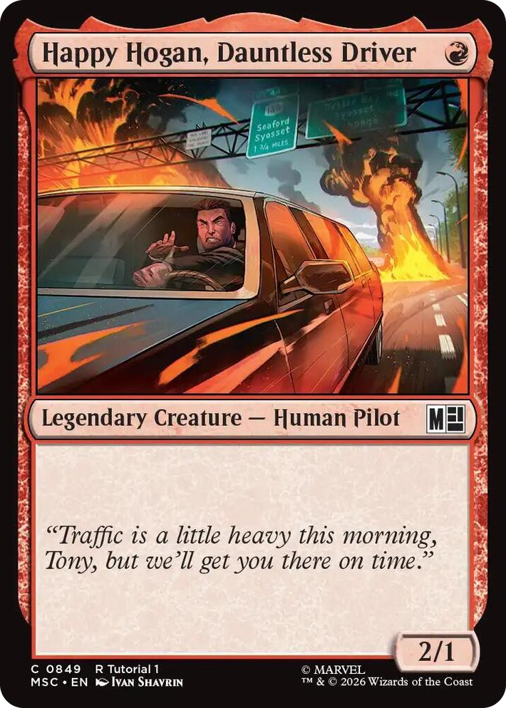 0849 Happy Hogan, Dauntless Driver (0849) C Commander: Marvel Super Heroes