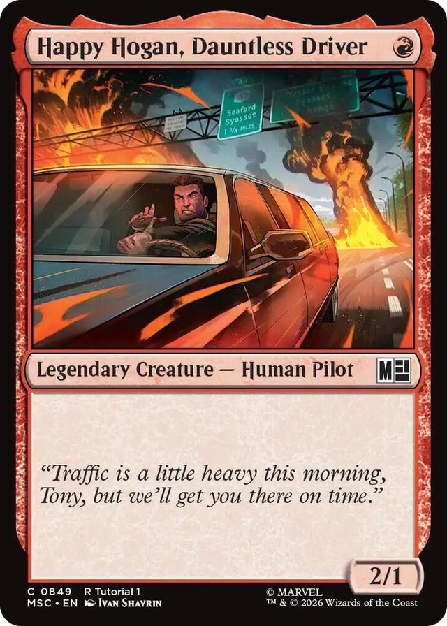 0849 Happy Hogan, Dauntless Driver (0849) C Commander: Marvel Super Heroes