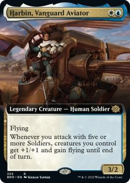 0355 Harbin, Vanguard Aviator (Extended Art) R The Brothers' War