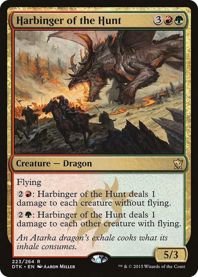 0223 Harbinger of the Hunt R Dragons of Tarkir