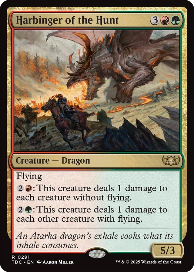 0291 Harbinger of the Hunt R Commander: Tarkir: Dragonstorm