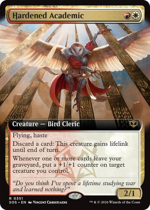 0351 Hardened Academic (Extended Art) R Secrets of Strixhaven