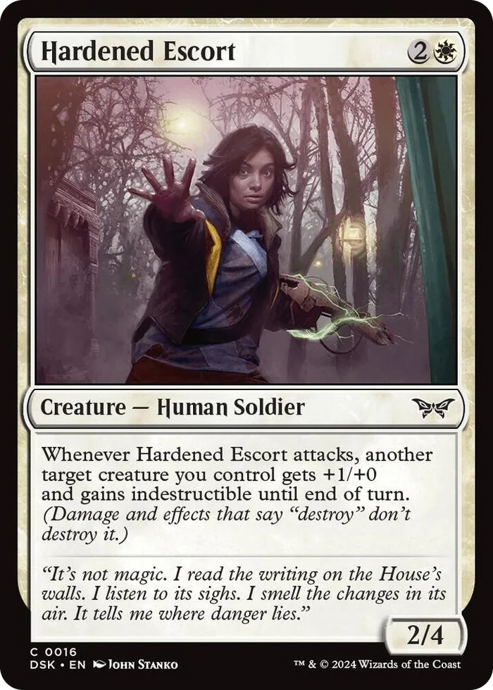 0016 Hardened Escort C Duskmourn: House of Horror