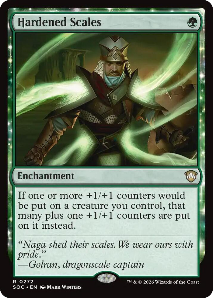 Hardened Scales #272 R - Commander: Secrets of Strixhaven Pokemon card