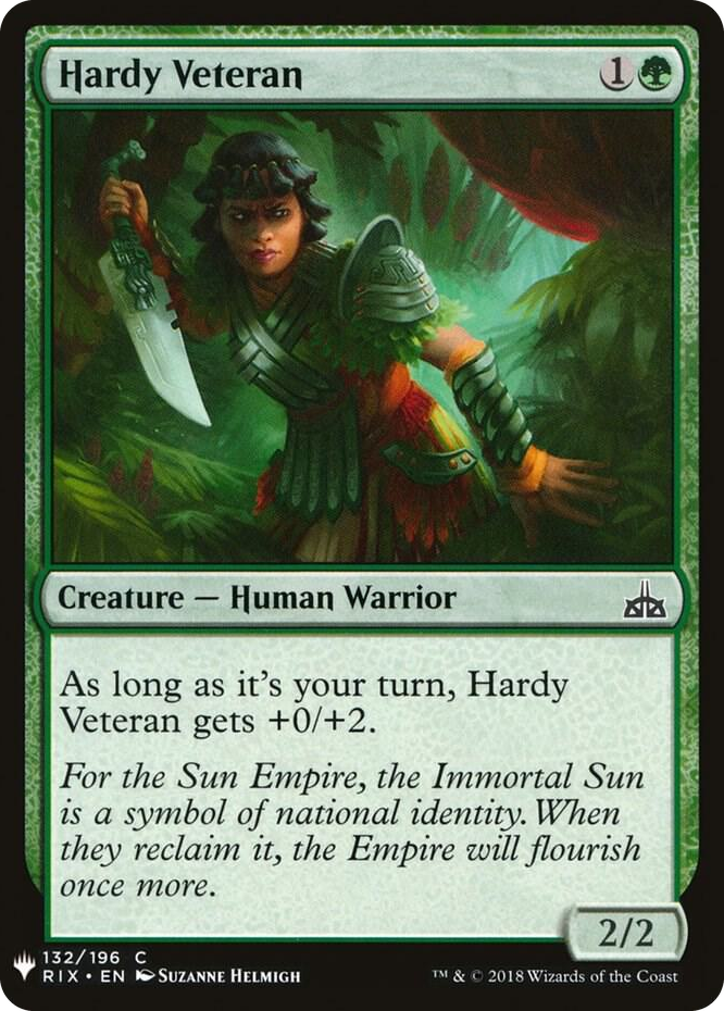 Hardy Veteran #132 C - The List Reprints Pokemon card