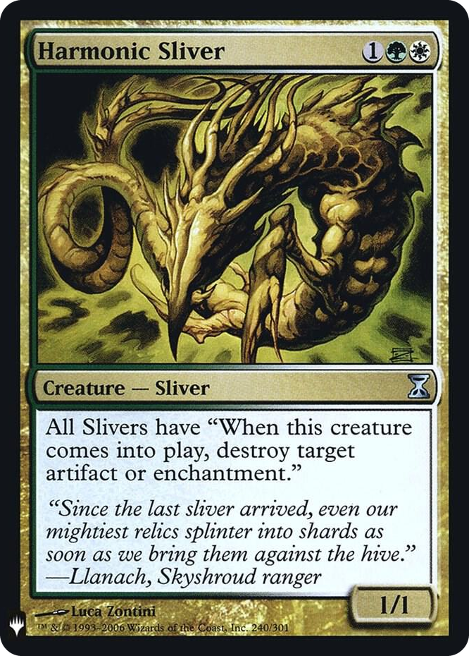 Harmonic Sliver #240 U - The List Reprints Pokemon card