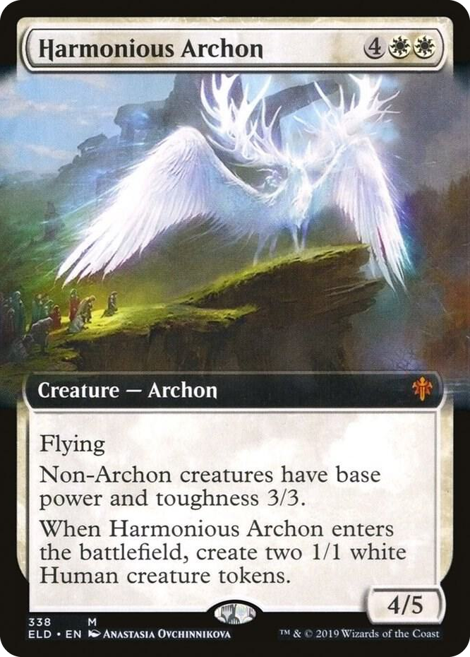0338 Harmonious Archon (Extended Art) M Throne of Eldraine