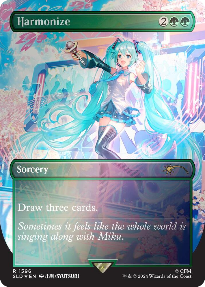 1596 Harmonize (1596) (Rainbow Foil) R Secret Lair Drop Series
