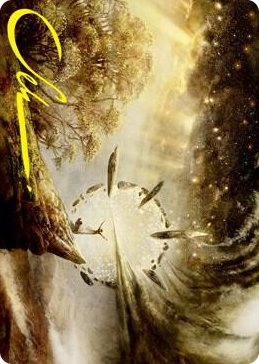 0027 Harness Infinity Art Card (Gold-Stamped Signature) S Art Series: Strixhaven