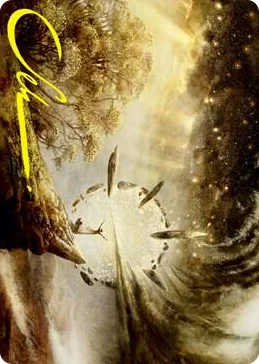 0027 Harness Infinity Art Card (Gold-Stamped Signature) S Art Series: Strixhaven