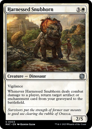 0003 Harnessed Snubhorn U March of the Machine: The Aftermath