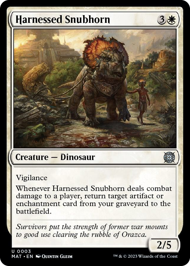 0003 Harnessed Snubhorn U March of the Machine: The Aftermath