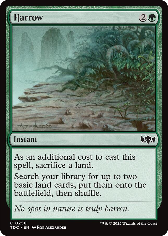 0258 Harrow C Commander: Tarkir: Dragonstorm