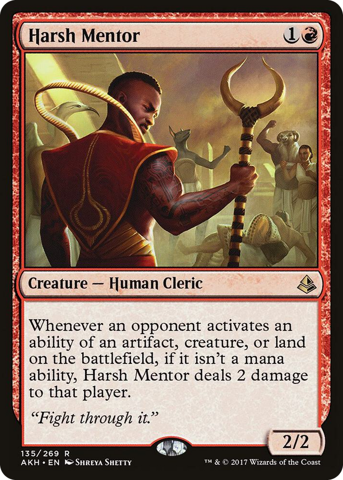 Harsh Mentor #135 R - Amonkhet Pokemon card