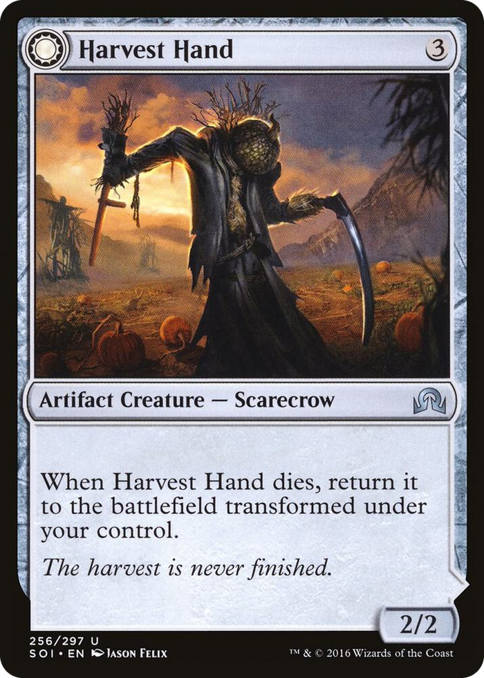 Harvest Hand #256 U - Shadows over Innistrad Pokemon card